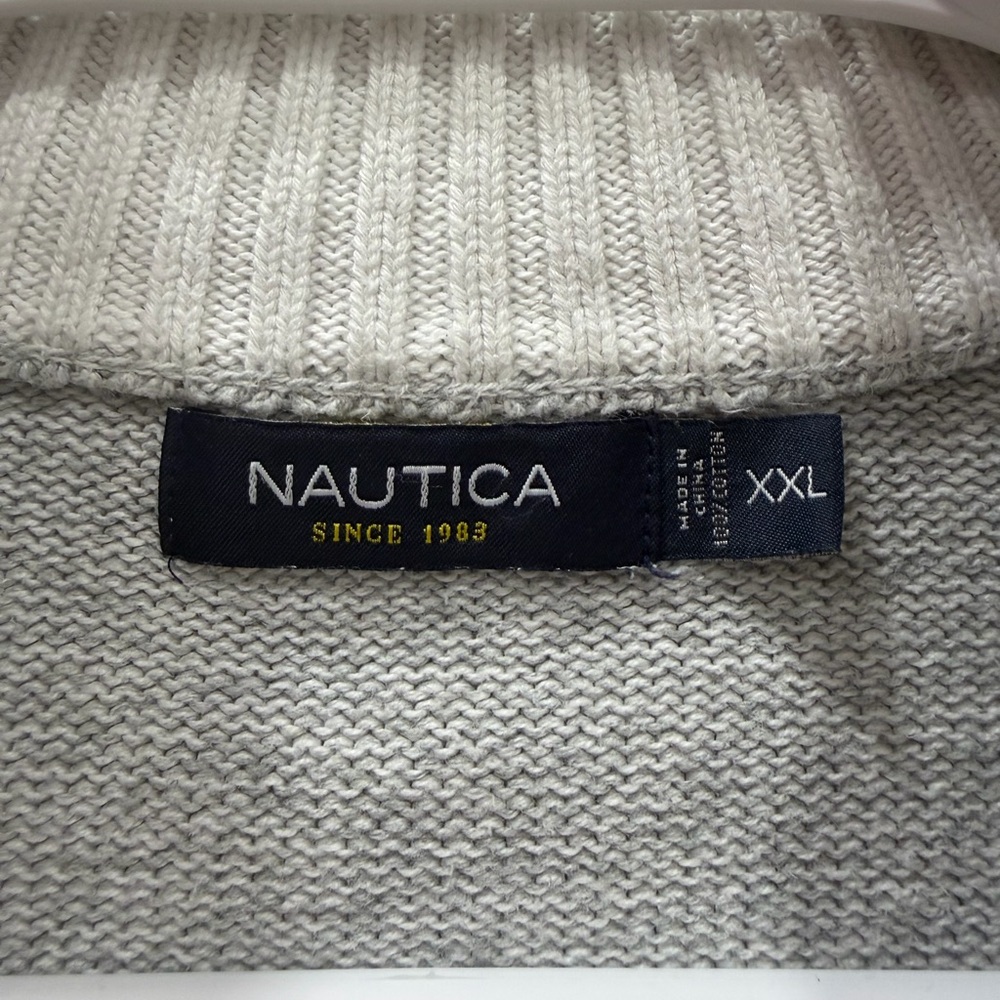 Nautica Men's Light Gray Crewneck Sweater - Picture 5 of 12